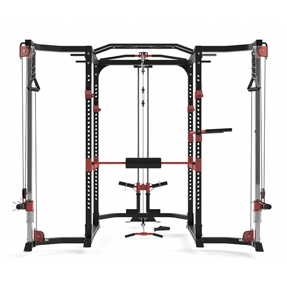 PGC06CL GPC06CL Multi Power Rack + Lat Tower+ Cable Crossover