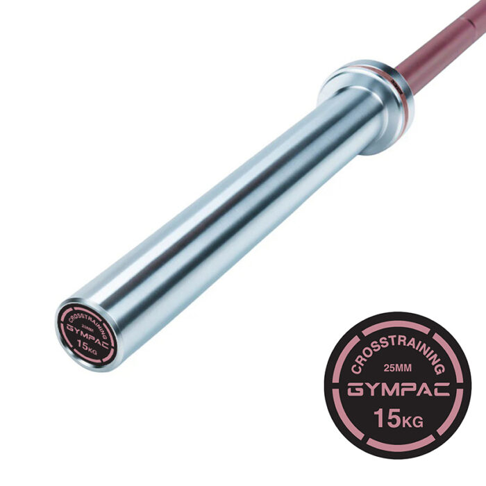 GCHC15 Women's Cross Training Barbells Hard Chrome Sleeves + Cerakote Shaft,1500LB Max Loading