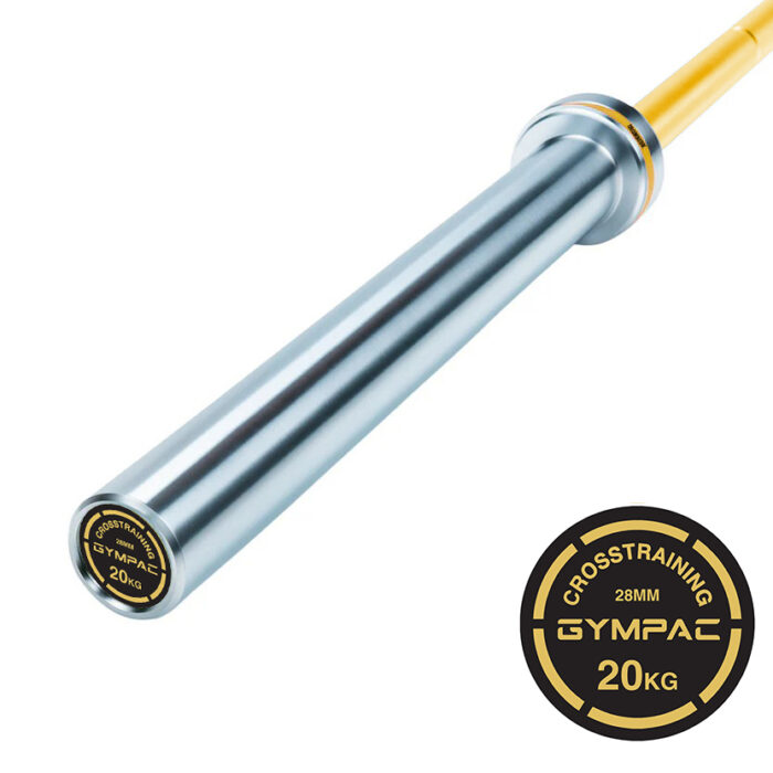 GCHC20 Men's Cross Training Barbells Hard Chrome Sleeves + Cerakote Shaft,2000LB Max Loading